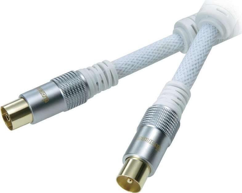 Vivanco PS L7110 15WS - Cavo antenna - Connessione IEC (W) - Connessione IEC (M) - 15 m - Bianco
