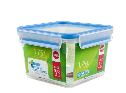 EMSA 508537 recipiente per cibo Rettangolare Scatola 175 L Blu Trasparente 1 pz