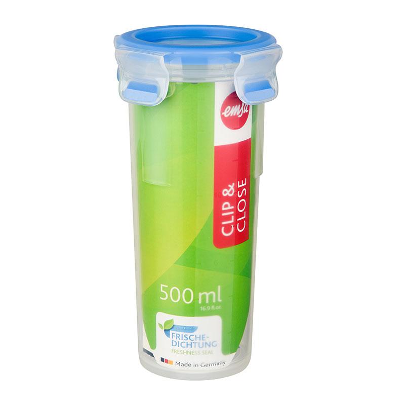 EMSA 508554 recipiente per cibo Rotondo Scatola 05 L Blu Trasparente 1 pz