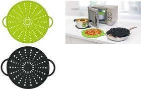 Paraspruzzi Emsa 514560, ÃƒËœ 26 cm, silicone, antracite, Smart Kitchen