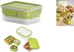 Emsa N1071600 Portapranzo Clip & Go XL trasparente/verde chiaro