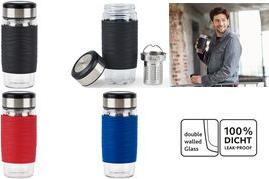 Tazza di tè isolante EMSA, 420 ml, piacere nero più puro per in viaggio, inserto da schermo 2 in 1, -1 pezzo (3110600587)