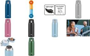 EMSA Isolatura della tazza leggera di bottiglia, 0,4 litri, forma densa al 100% verde, slim e luce, solo 193 g, - 1 pezzo (N215