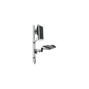 NOVUS TSS Stazione da Muro SET braccio porta monitor colonna a muro + carrello di supporto + tastiera h