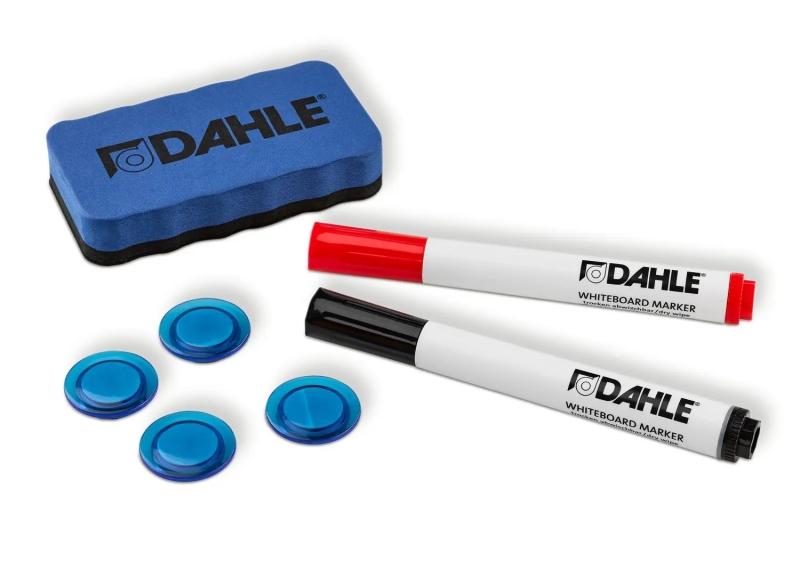 Dahle 95140 Pacchetto de base de 2 bicchieri banda magnetica 4 magni - per ardesia vuota