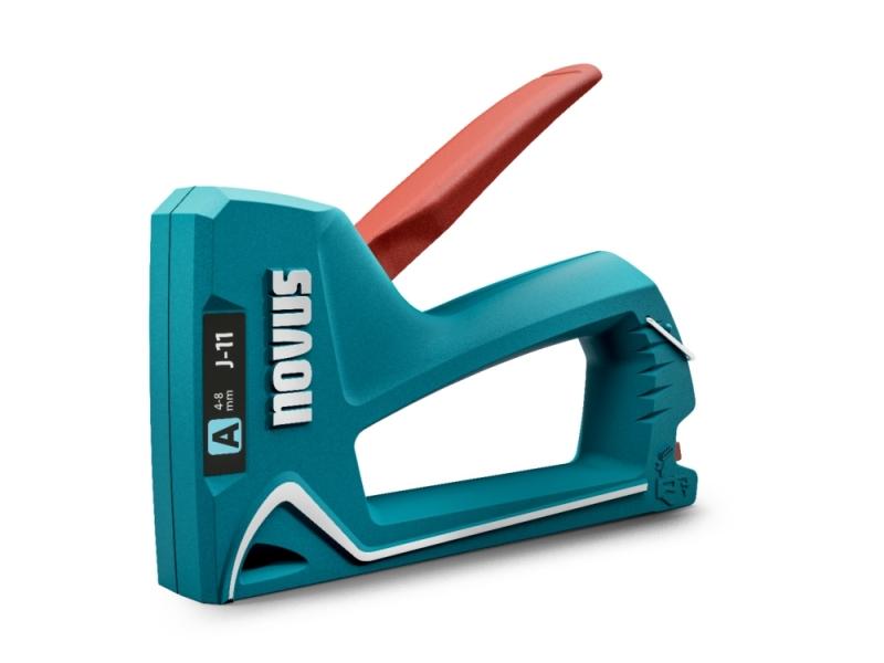 Novus J11 Clavadora/Stapler - Per graffette da 4 a 8 mm - carico inferiore con sblocco di sicurezza - Indicatore di quantità d
