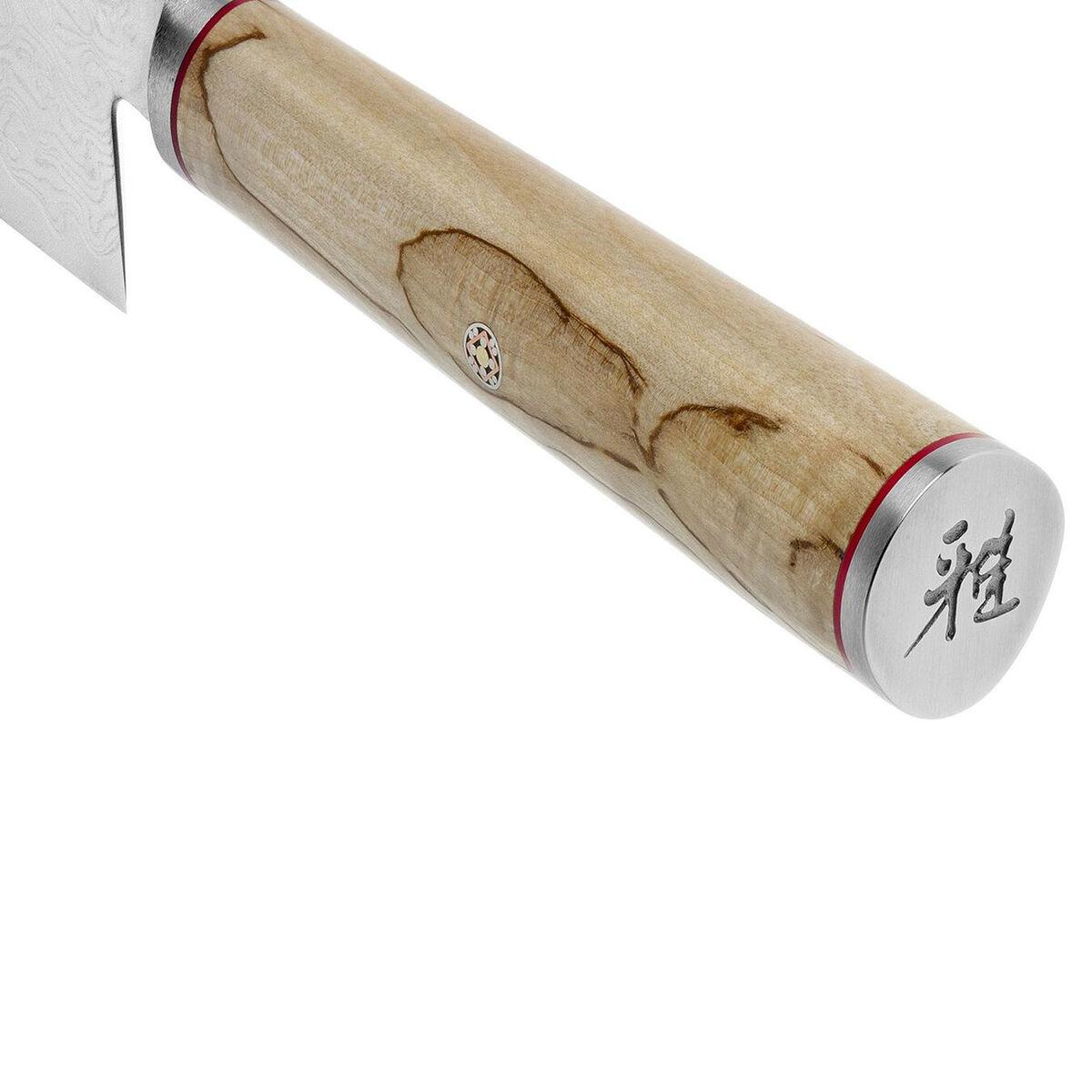 MIYABI Gyutoh argento, manico in betulla Masur, 200mm