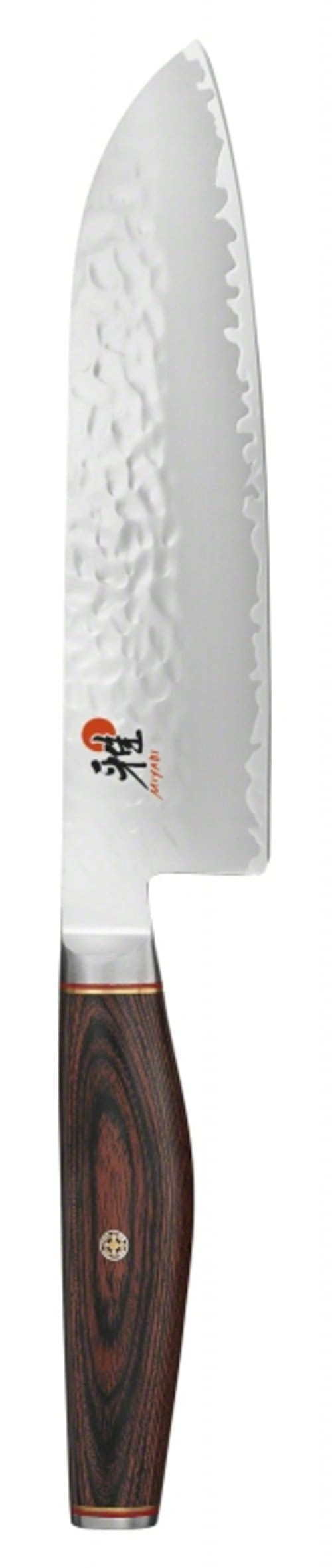 Coltello da chef MIYABI Santoku, acciaio, 180 mm, argento / marrone, 34074-181-0