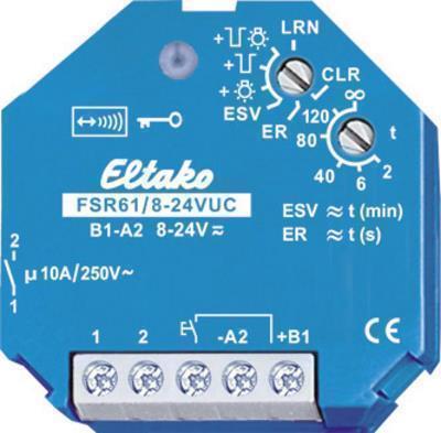 ELTAKO FSR61/8-24V UC attuatore radio UP 1 contatto in chiusura 10A/250V AC (30100004)