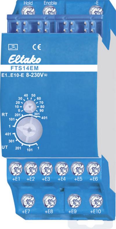 Eltako fts14em. Tipo di modulo: digitale, rilevamento del segnale: input, numero di canali: 10 canali. Tensione di ingresso mas