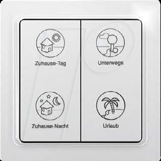 Profilo del pulsante muro TF-4pt-Radio Enocean (TF-4PT)