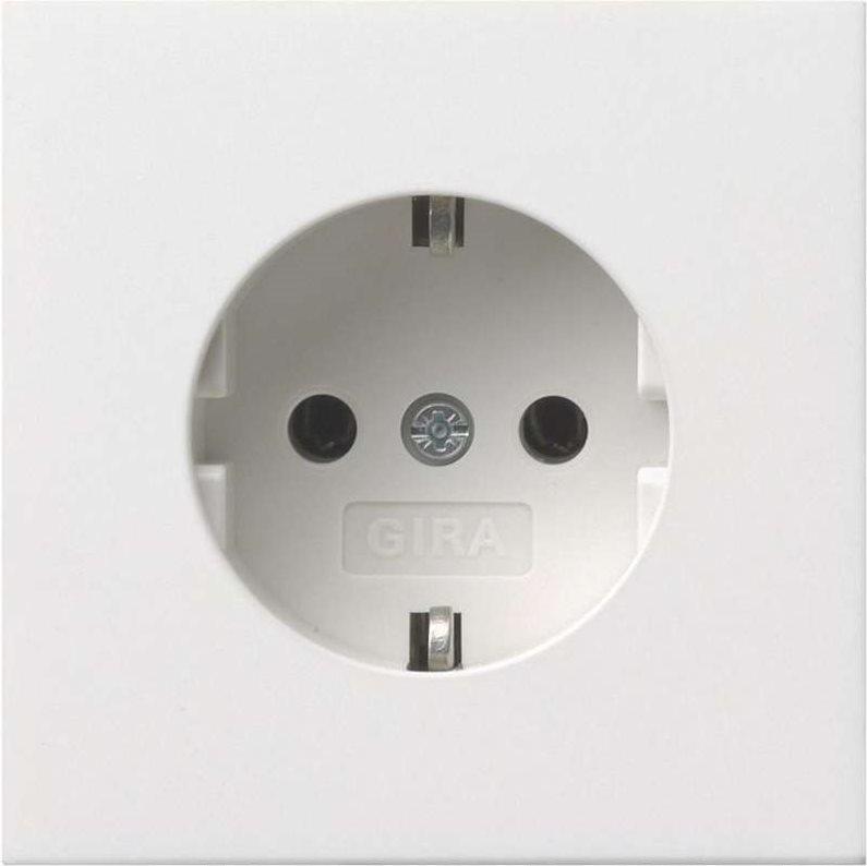GIRA inserto presa di protezione interruttore di superficie bianco puro 0188112 (0188112)