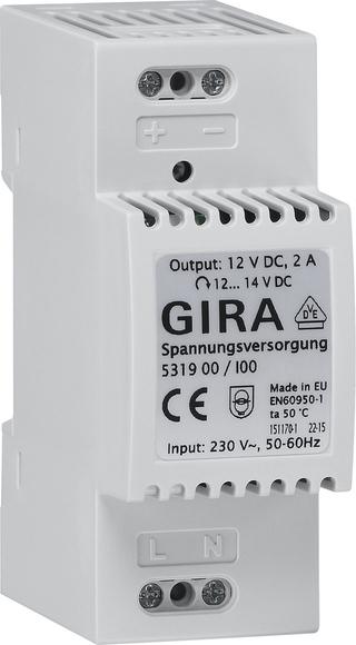 Gira 5319 00. Colore del prodotto: grigio. Tensione di ingresso CA: 100 - 240 V, CA Frequenza di ingresso: 50/60 Hz, tensione d