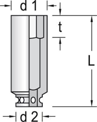 GEDORE IRAPS 1/2 "LANG...