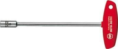 chiave a bussola wiha con impugnatura a T esagonale nichelato lucido (00966) 6 x 125 mm (336060125)