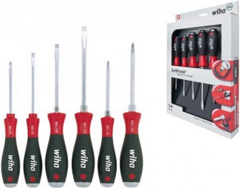 Wiha Set di cacciaviti da officina 6 pezzi SoftFinish a taglio Phillips Pozidriv (21251)