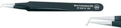 Pinzetta Wiha SMD piatta curva 45 120 mm 32338 (32338)