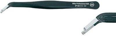 Pinzetta Wiha SMD arrotondata 117 mm 32344 (32344)