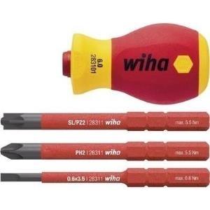 Impugnatura reversibile Wiha VDE Diametro impugnatura 34 mm STUBBY Adatto per Torque slimBit (SB28310101)