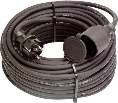 as - Schwabe 60371 prolunga di alimentazione 16 A nero 10 m (60371)