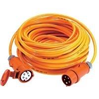 Come cavo di estensione del flusso Schwabe [accoppiamento CEE Connector-CEE] 16 A Orange 25,00 m con conversazione di fase 6056