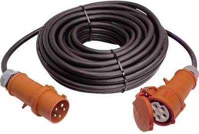 as - Schwabe 61364 prolunga di alimentazione 16 A nero 5 m (61364)