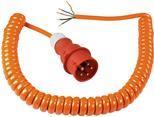 Come schwabe CEE Construction Wies Spiral Line con connettore CEE e estremità aperta (400V / 16A | IP44 | H07BQ-F 5G1.5 | 1M-5