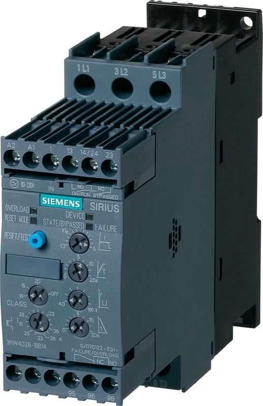 Siemens Gentle Start Start Engine Power a 400 V 15 KW Motore Potenza a 230 V 7,5 kW 400 V/AC Corrente nominale 32 A 3RW4027 (3R