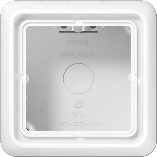 JUNG calotta da parete 1 volta CD581AWW CD500 bianco alpino CD581AWW (CD581AWW)