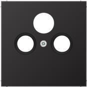 Jung AL 2990 SAT D - Black - Alluminio - Matt - Convenzionalmente - Young - EDA 302 F - GDA 313 F (AL2990SATD)