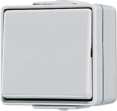 Young Rocker Switch 607W WG600 IP44 Kreuz 607W (607W)