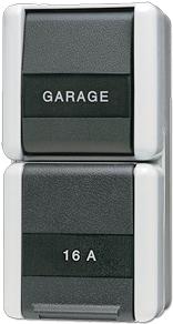 JUNG coperchio basculante e ribaltabile 876NAW WG800 IP44 con campo descrizione 22x48mm 876NAW (876NAW)