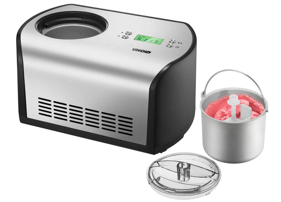 Unold 48865 macchina per gelato Gelatiera compressore 12 L 135 W Nero Acciaio inox