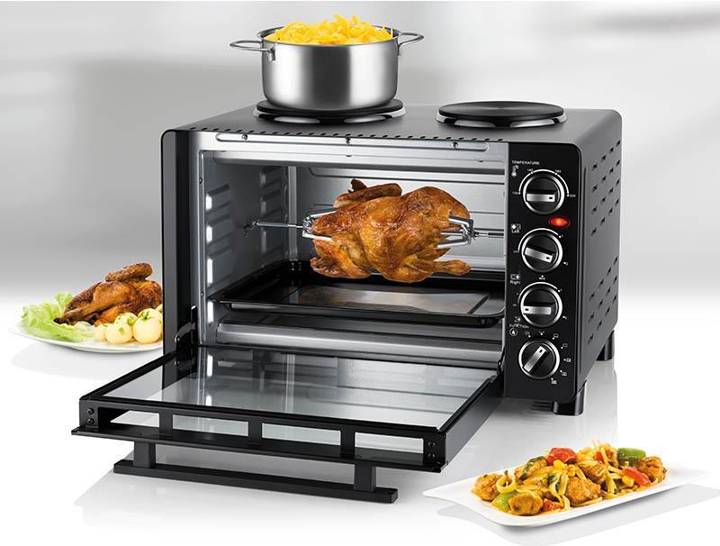 Mini forno Unold All in One con piastre di cottura (68885)