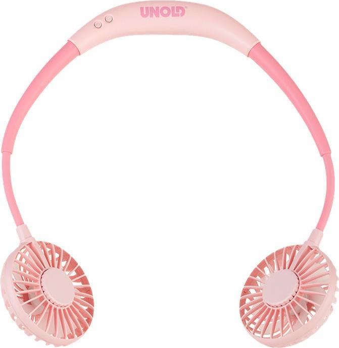 Unold 86694 nebulizzatore e ventilatore portatile personale Rosa Ventilatore da collo