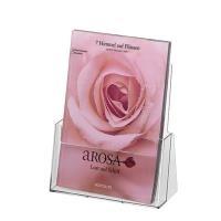 porta brochure da tavolo con elicottero brochure da tavolo. 1x A4 DIN A4 1 piega trasparente