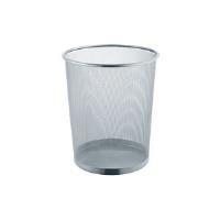 Cestino gettacarte helit in rete in filo metallico 23 litri verniciato a polvere nera diametro 295 mm altezza 345 mm - 1 pezzo