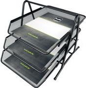 Set di inquinamento da lettere elitiche "The Bridge Network", set nero 3, Din A4 a C4, acciaio a mesh rivestito in polvere /-1
