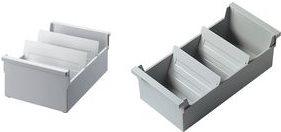 portacarte elicotteri A4 orizzontale grigio chiaro dimensioni (L)318 x (P)350 x (A)215 mm - 2 pezzi (H6201082)
