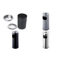 Macchina in piedi elitosa, rotonda, grigio medio, diametro: 340 mm Altezza: 490 mm, realizzato in metallo, con contenitore di r
