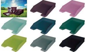 Scaffale per lettere elitiche "The Green Staff", Din A4, Pink per Din A4 a C4, realizzato in plastica riciclata (almeno - 5 pez