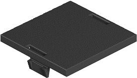 OBO BetterMann LP 45. Lunghezza: 4,5 cm, larghezza: 45 mm, peso: 5 g. Materiale: poliammide, colore del prodotto: nero, certifi