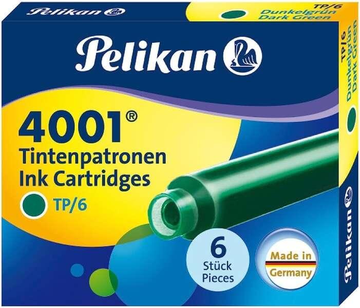 Pelikan 300087 cartucce d'inchiostro TP/6 corte 6 pezzi verde