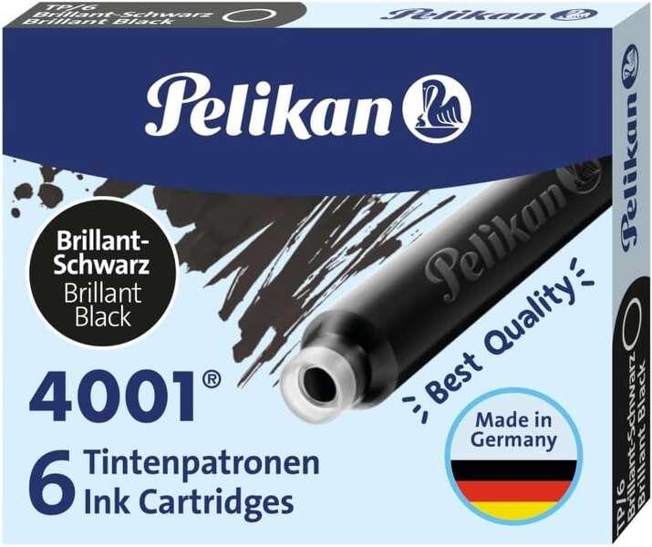 Cartucce d'inchiostro Pelikan 301218 Pelikan 4001 colore nero confezione da 6