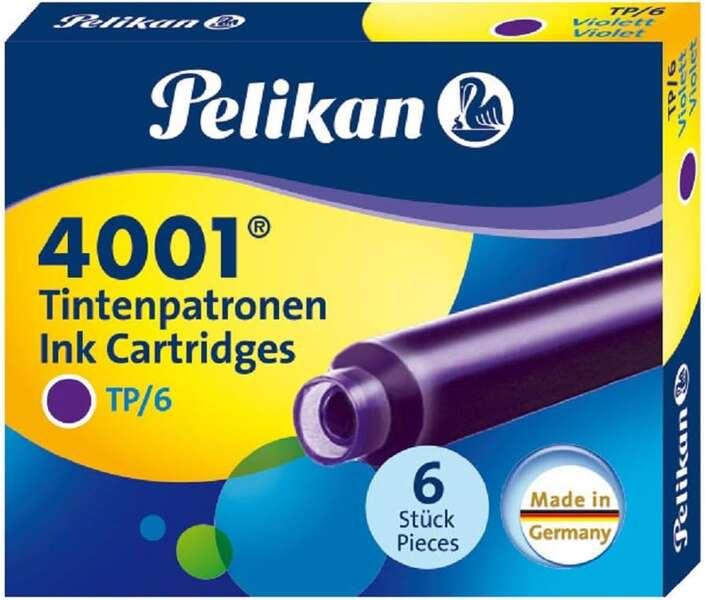 Pelikan 301697 cartuccia d'inchiostro 4001 viola 6 cartucce