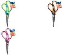 Pelikan Griffix School Scissors, appuntite, neon nero con manico morbido per taglio comodo, con tag di nome, - 1 pezzo (819046)