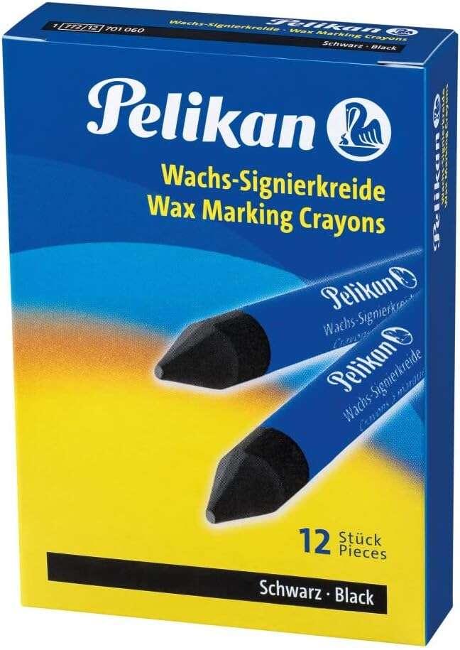Stick per marcatura Pelikan 772/12 - 12 mm - Resistente all'acqua - Punta a scalpello - Asciugatura rapida - Colore nero