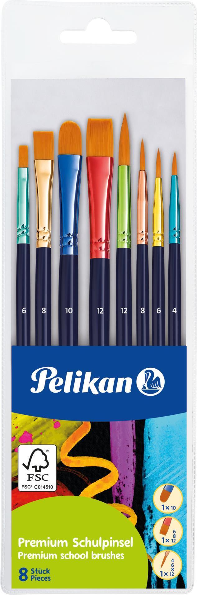 Set pennelli Pelikan 8 pezzi