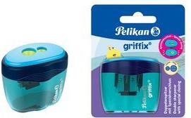 Pelikan Double Deep Banger Grip Blade 1 St - Puntatore a matita manuale - Blu - Plastica - Germania - Visualizza imballaggio -