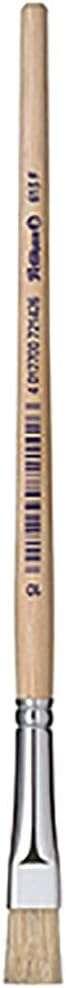 Pennello Pelikan Serie 613F N. 6 - Pennello Punta Piatta in Pelo Naturale - per Colori Pastosi - Ideale per Colori ad Olio Acri